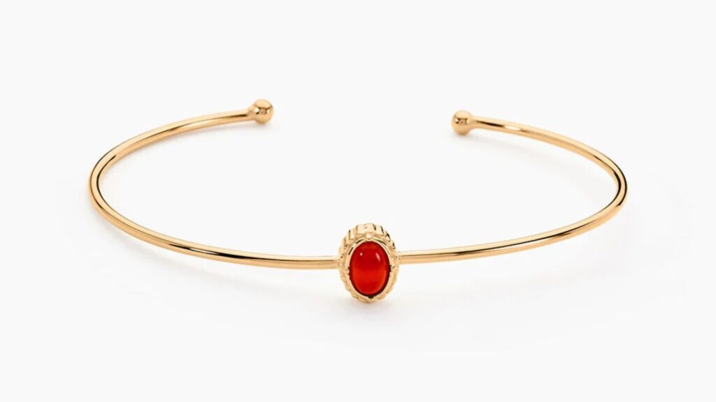 Le bracelet jonc grenat Histoire d'Or