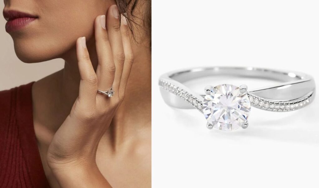 Bague Solitaire argent