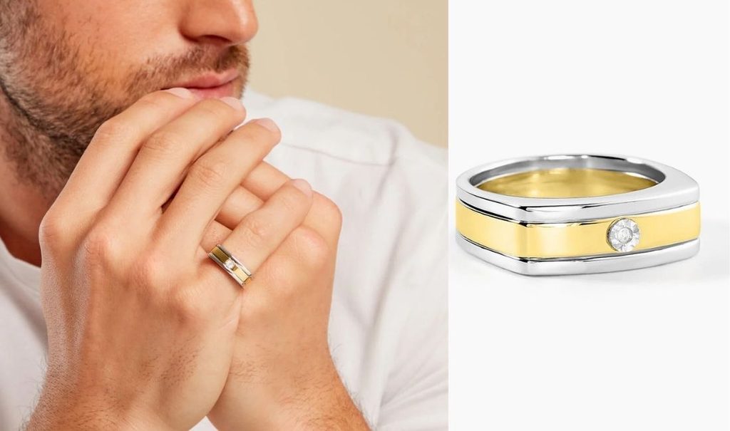 bague homme petit doigt