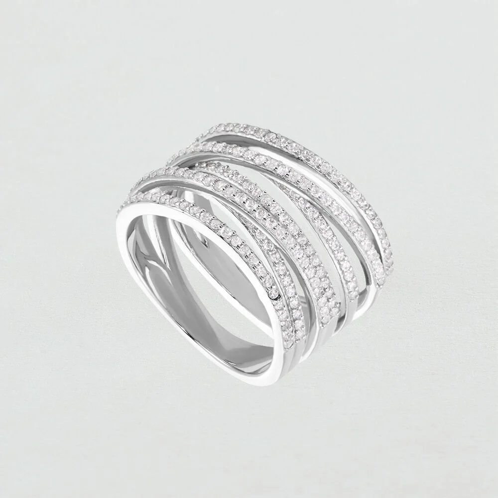 Bague large MULTI
Cristal / Argent Agatha 