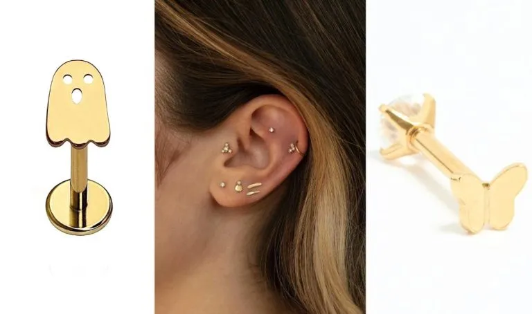 Boucle d’oreille à fermoir plat (flat back) : dos plat & confort