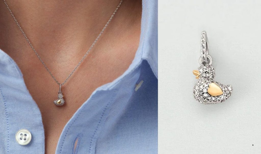 Pendentif canard Agatha 
