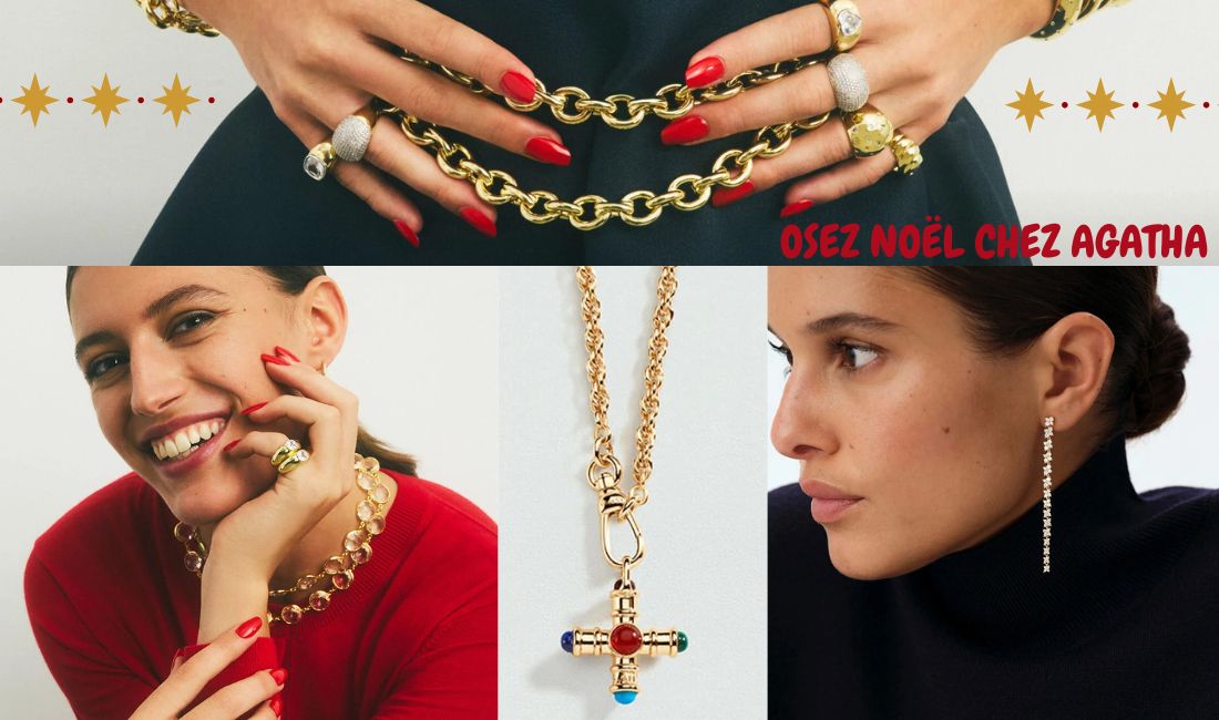 Découvrez notre sélection de bijoux Agatha pour Noël : idées cadeaux féminines, scintillantes et élégantes pour illuminer les fêtes.