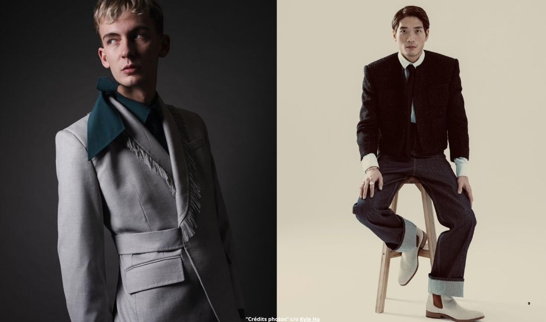 Kyle Ho, créateur autodidacte, réinvente le tailleur masculin avec audace et créativité. Kyle Ho lutte contre les normes de l’industrie de la mode. De Hong Kong à Londres, découvrez son menswear contemporain, ses tissus deadstock et sa vision durable. Laa mode masculine