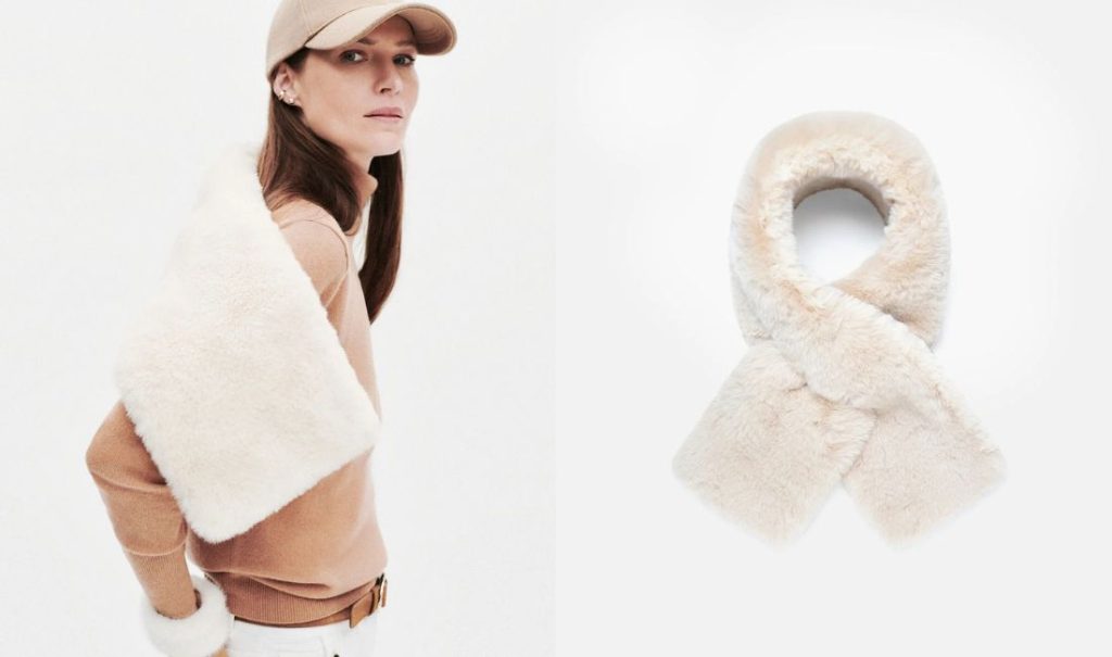 écharpe fausse fourrure
