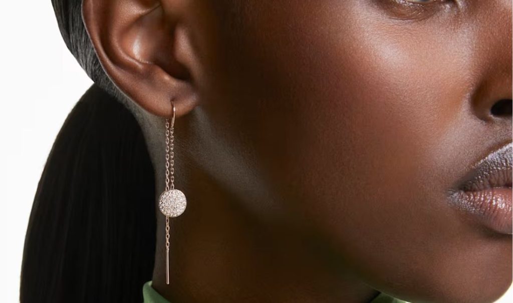 boucles d'oreilles pendantes Swarovski