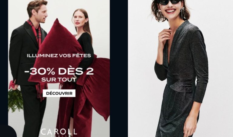 Tenues de fêtes Caroll pour femme : looks élégants et accessoires chic pour le réveillon