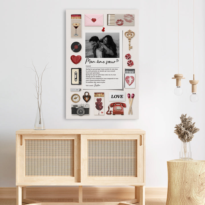 Un tableau personnalisé avec prénoms ou date