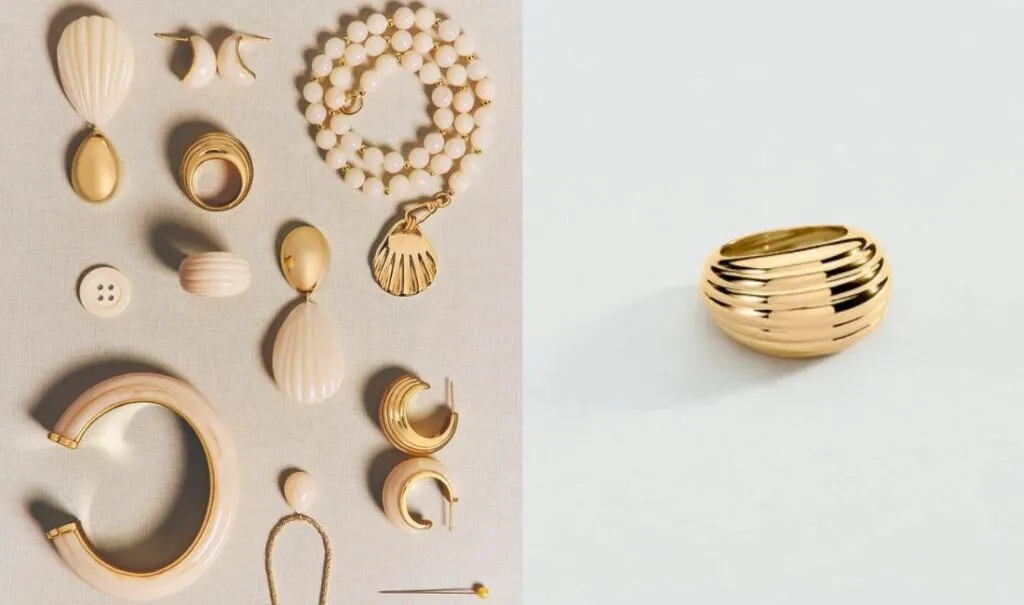 Bague Agatha dorées