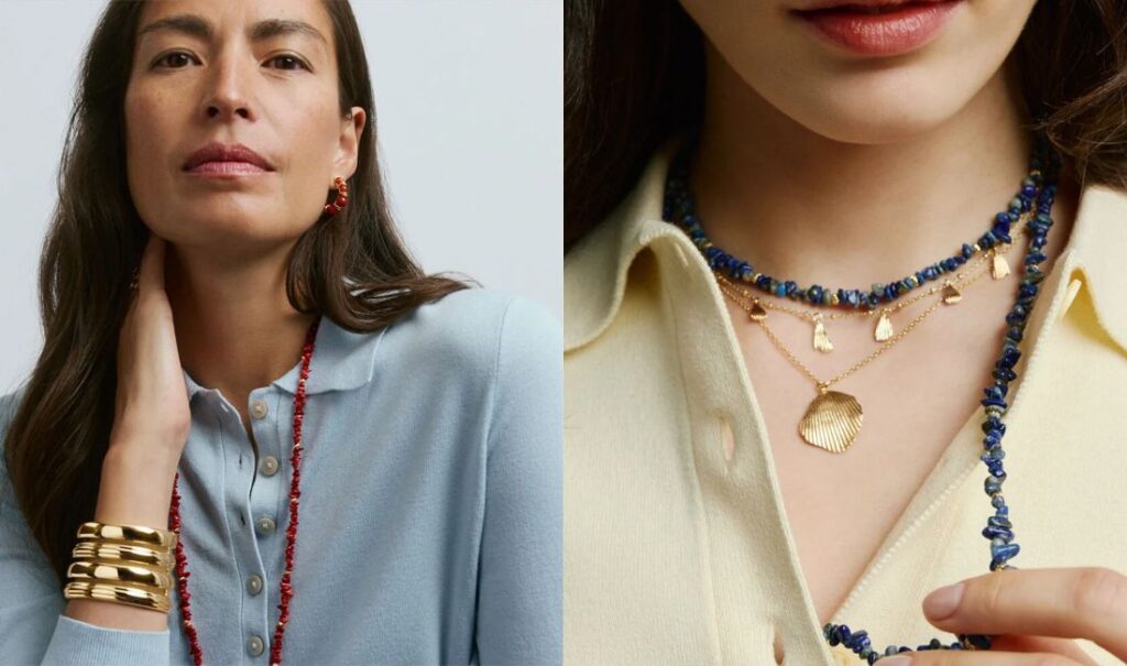 Long collier chips Agatha