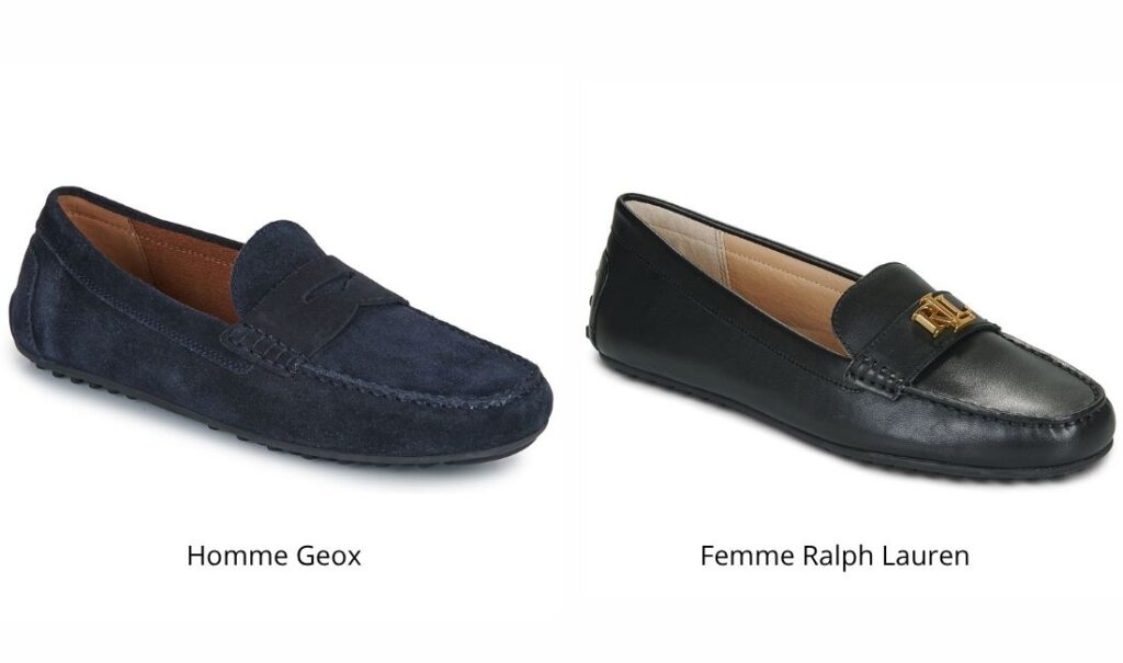 Mocassins femme et homme