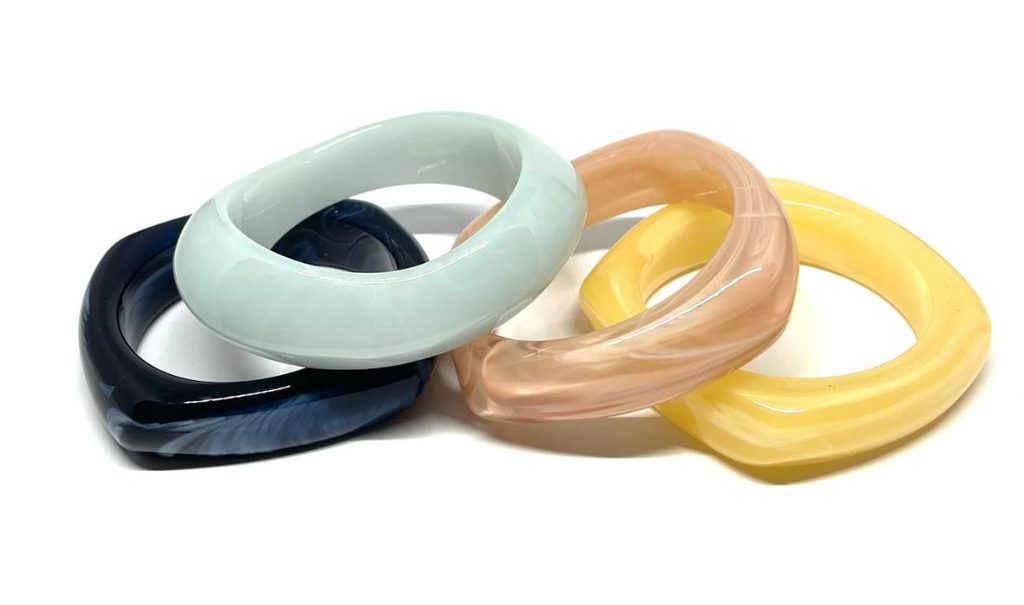 bracelet jonc femme en résine