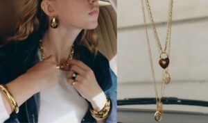 Bijoux dorés Agatha de la collection Parisienne